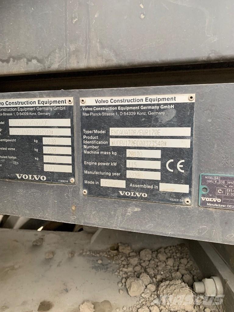 Volvo EWR 170 E Escavatori gommati