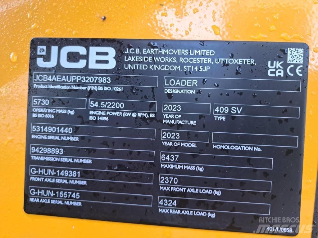 JCB 409 SV NE Pale gommate