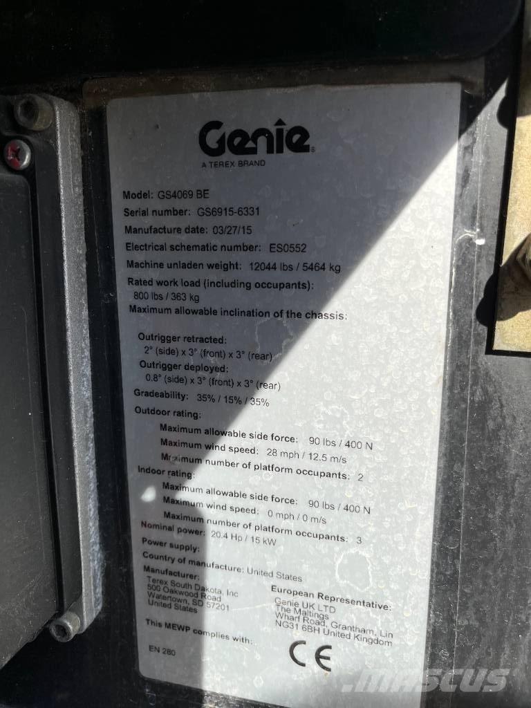 Genie GS 4069 BE Piattaforme a pantografo