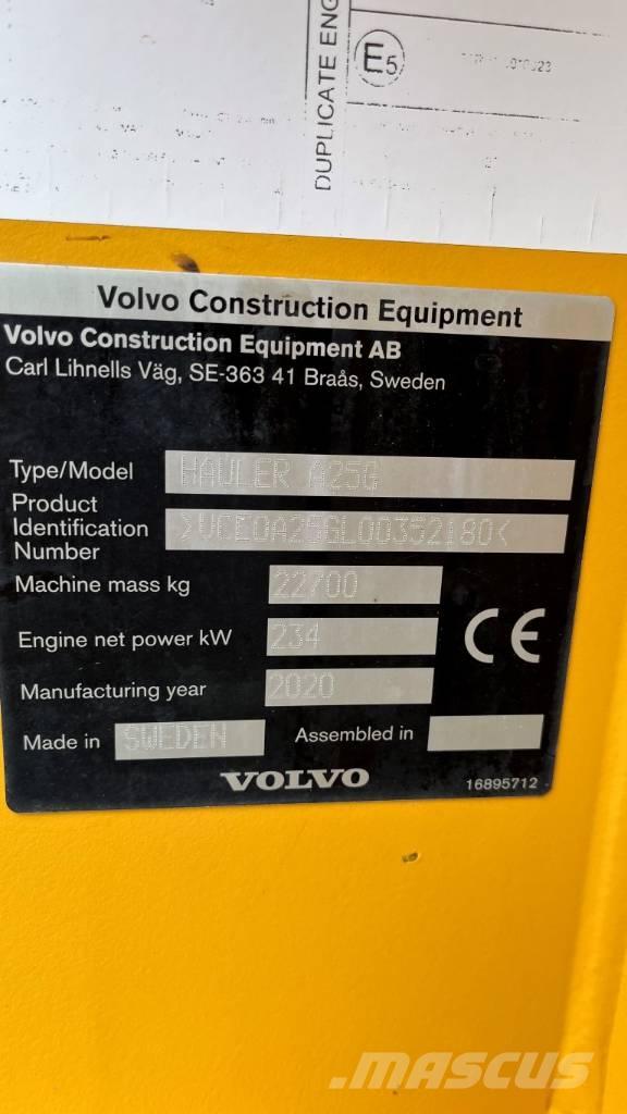 Volvo A25G Dumper a telaio rigido