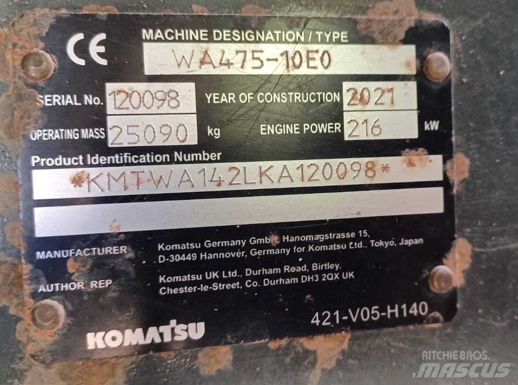 Komatsu WA 475-10E0 Pale gommate