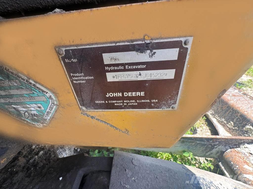 John Deere 75 G Miniescavatori