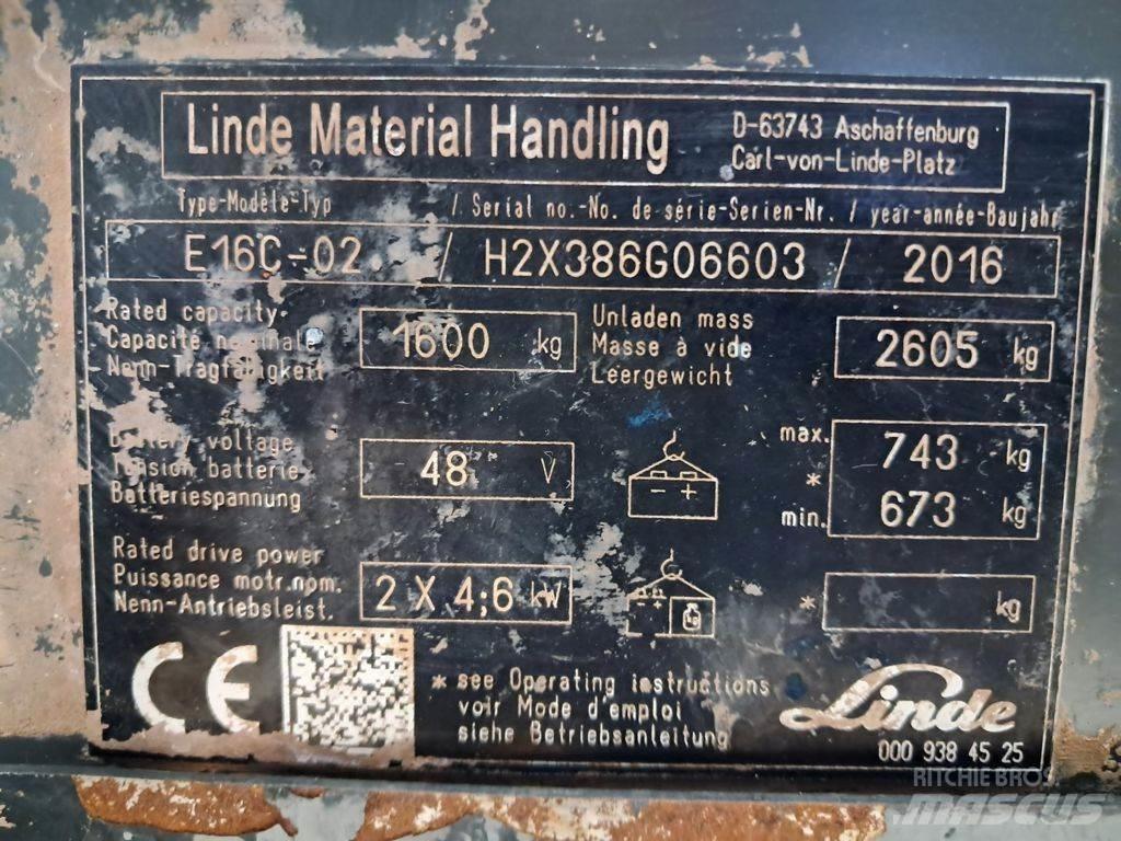 Linde E16C-03 Carrelli elevatori elettrici