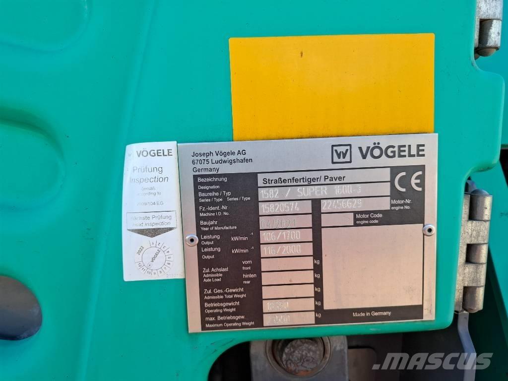 Vögele SUPER 1600-3 Finitrici