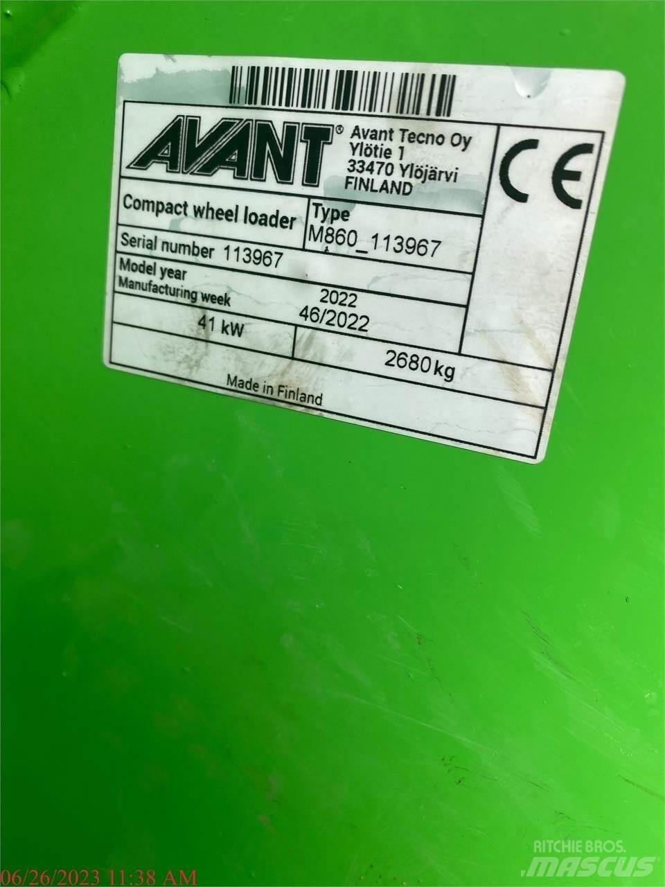 Avant 860I Pale gommate