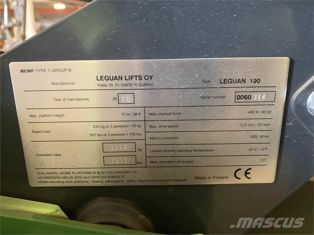 Avant LEGUAN 190 Piattaforme a braccio articolato