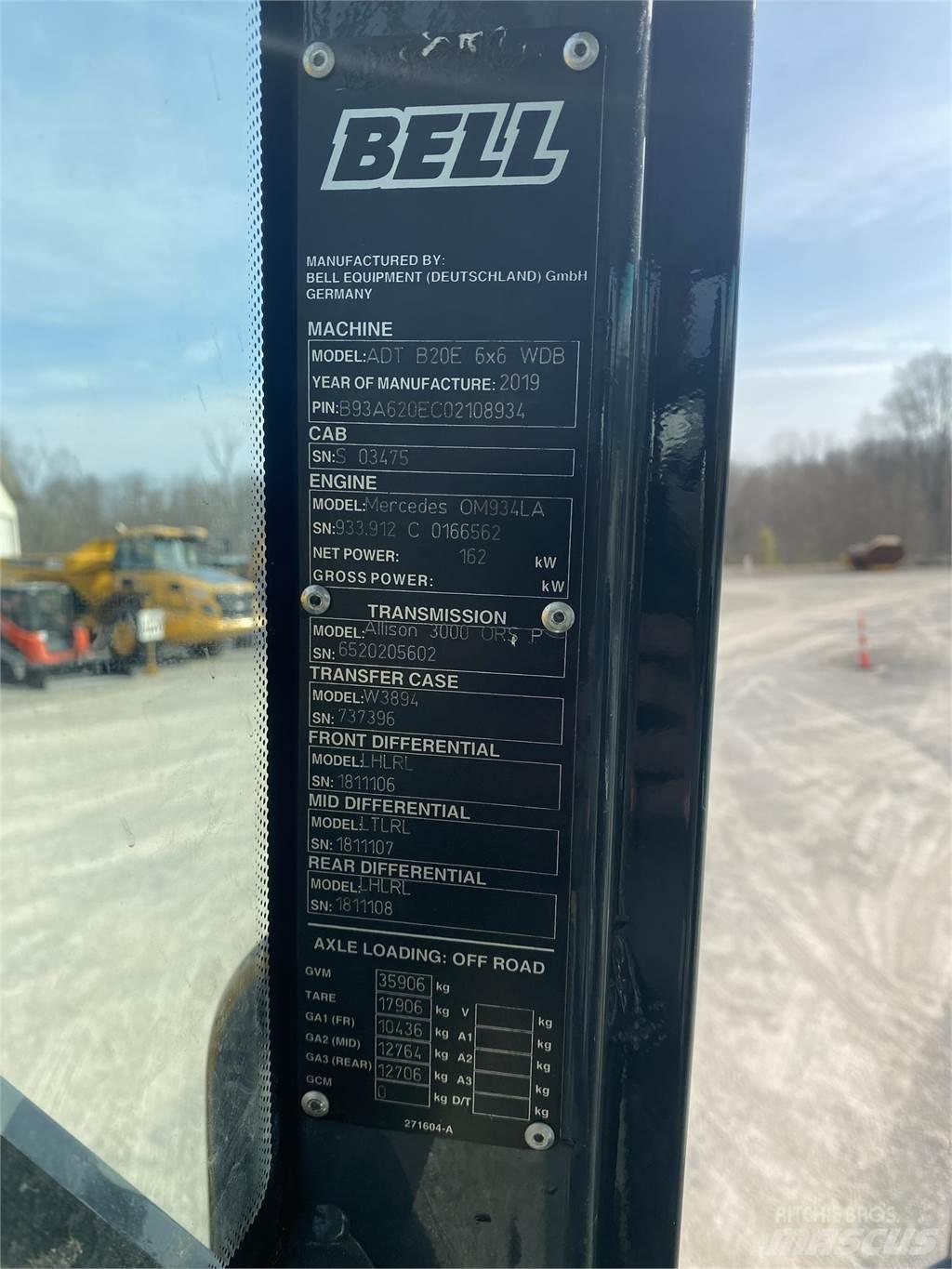 Bell B20E Dumpers articolati