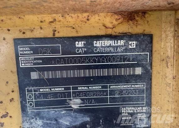 CAT D5K LGP Posatubi cingolati