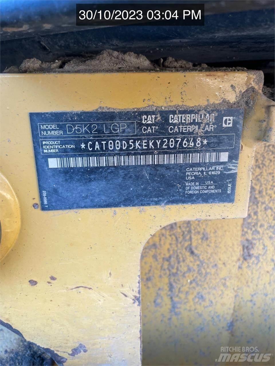CAT D5K2 LGP Dozer cingolati