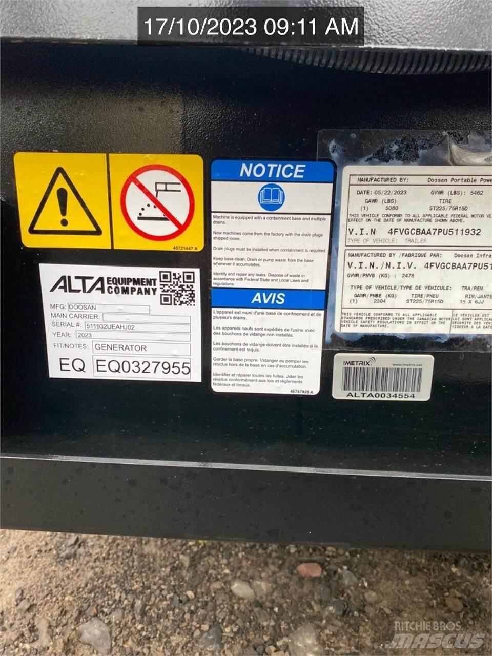 Doosan G25WDO-3A Altri generatori