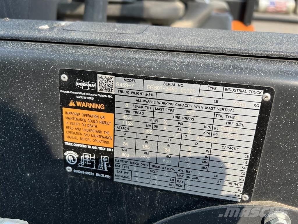 Doosan G45S-7 Carrelli elevatori-Altro