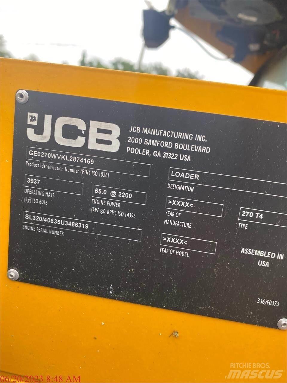 JCB 270 Mini Pale Gommate