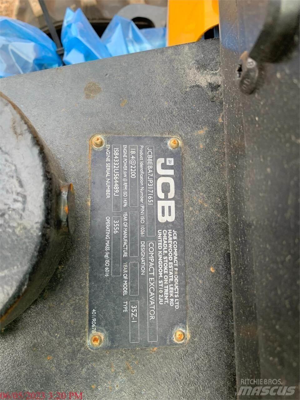 JCB 35Z-1 Miniescavatori
