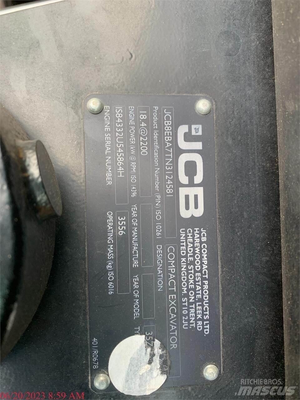 JCB 35Z-1 Miniescavatori