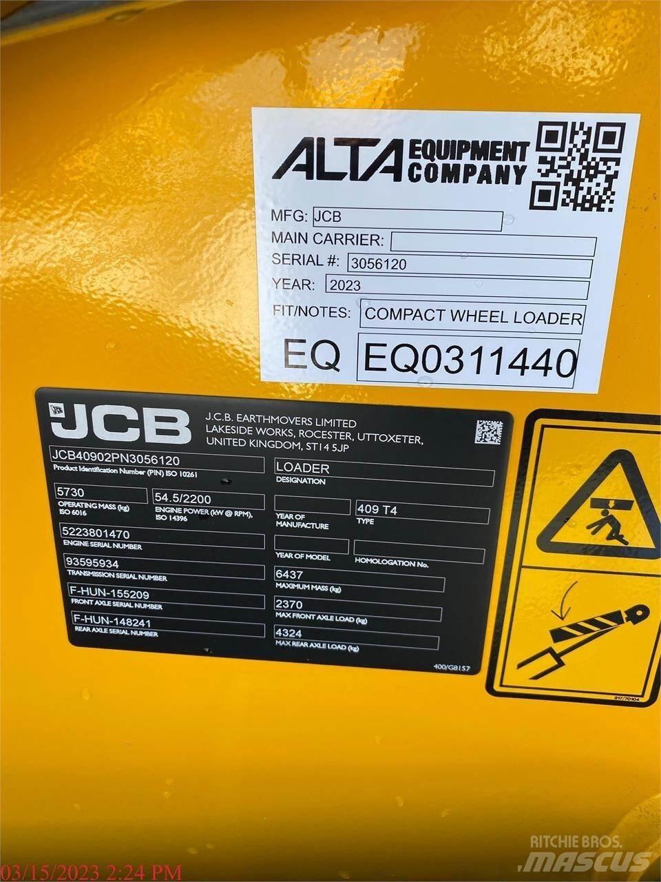 JCB 409 Pale gommate