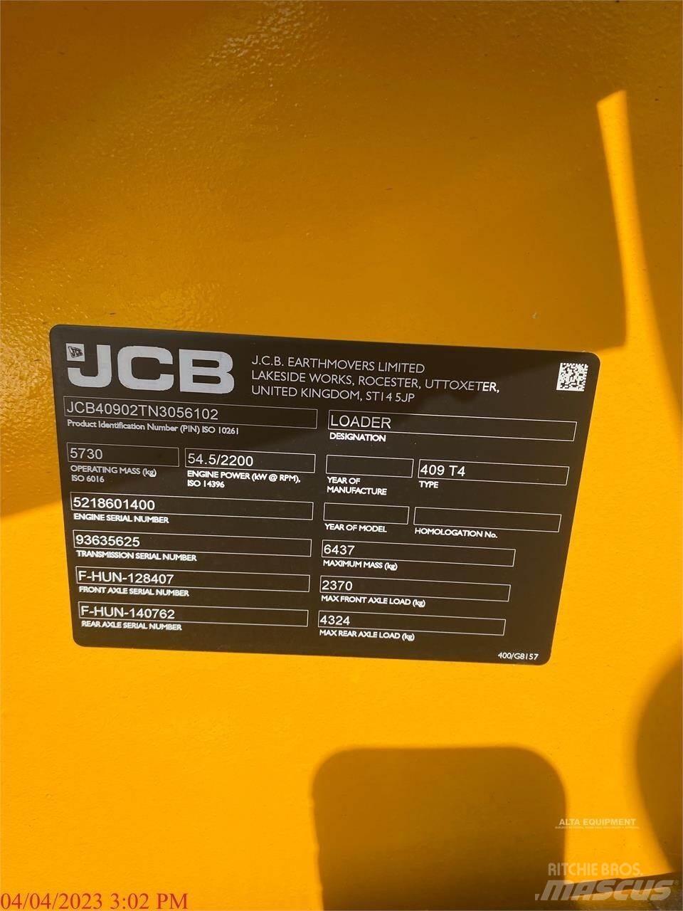 JCB 409 Pale gommate