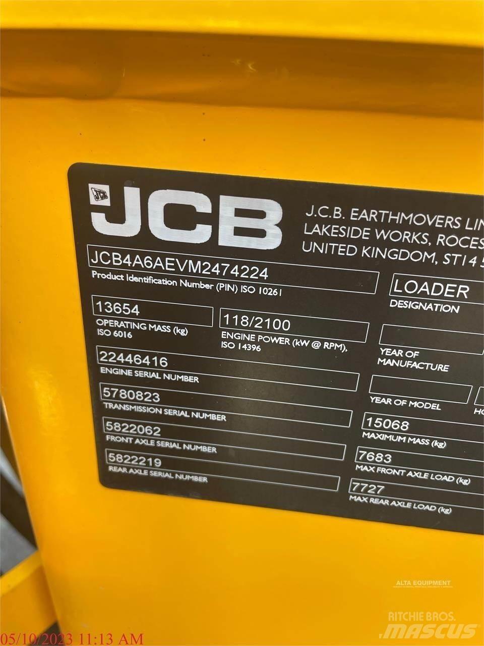 JCB 427ZX Pale gommate