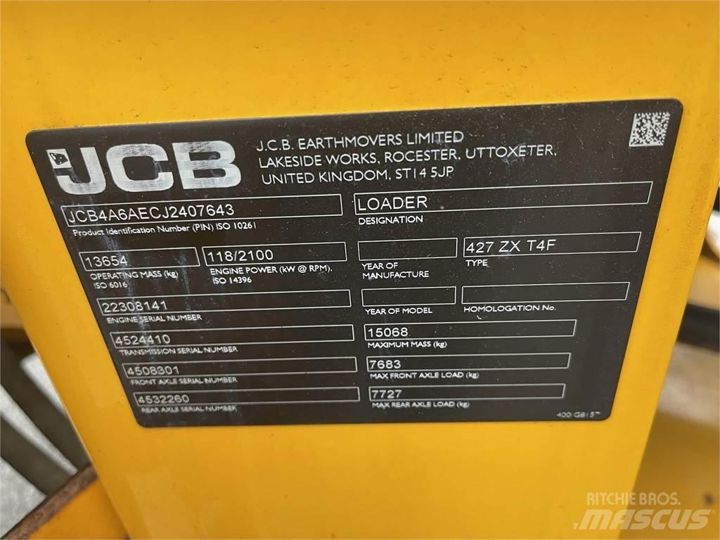JCB 427ZX Pale gommate