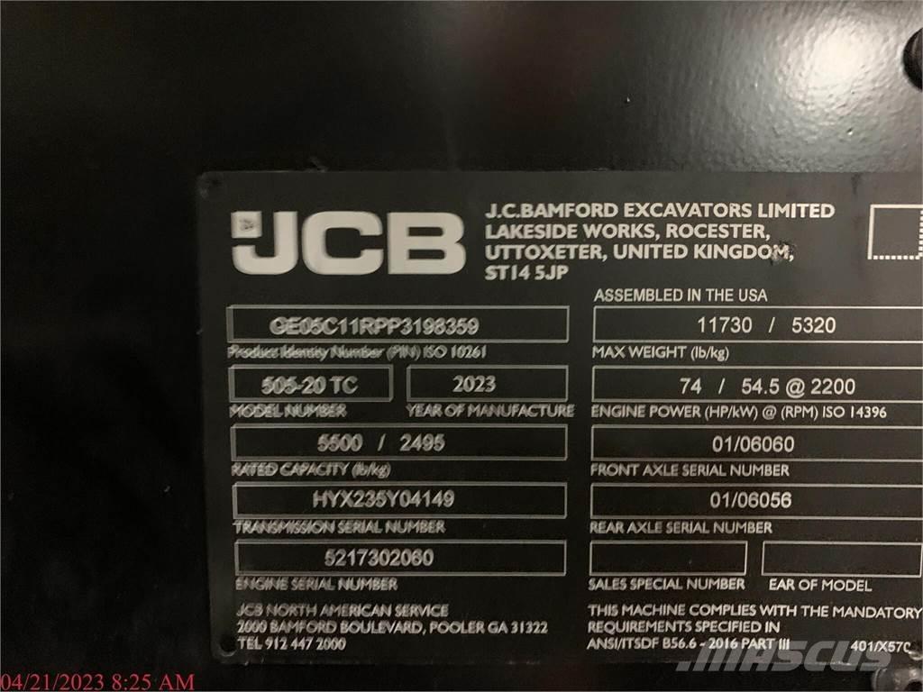 JCB 505-20TC Sollevatori telescopici