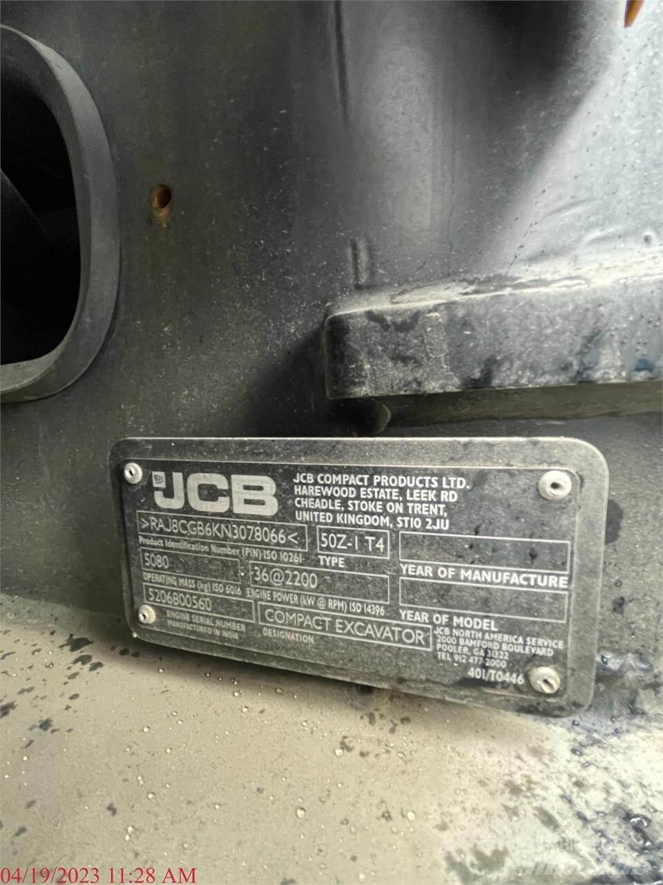JCB 50Z-1 Miniescavatori