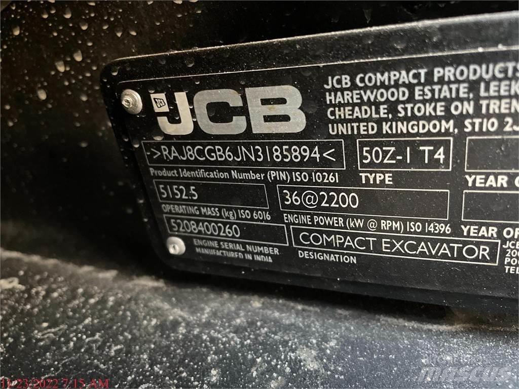 JCB 50Z-1 Miniescavatori