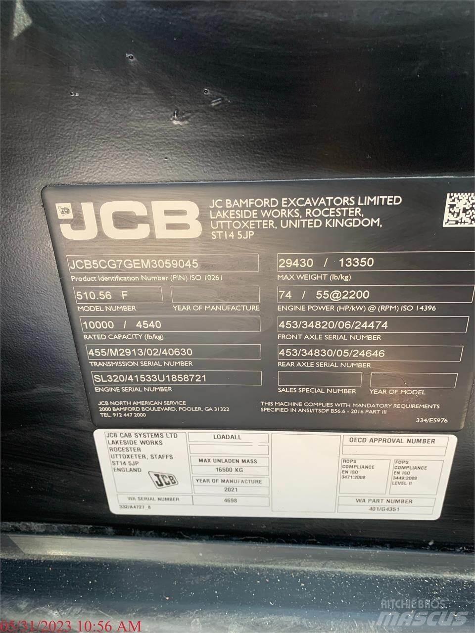 JCB 510-56 Sollevatori telescopici