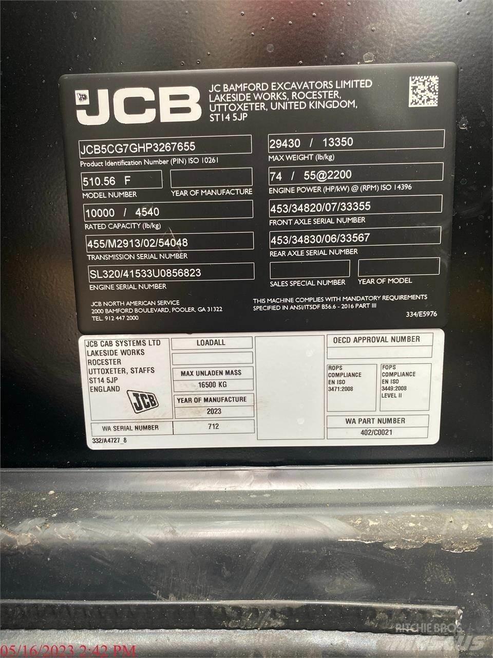 JCB 510-56 Sollevatori telescopici