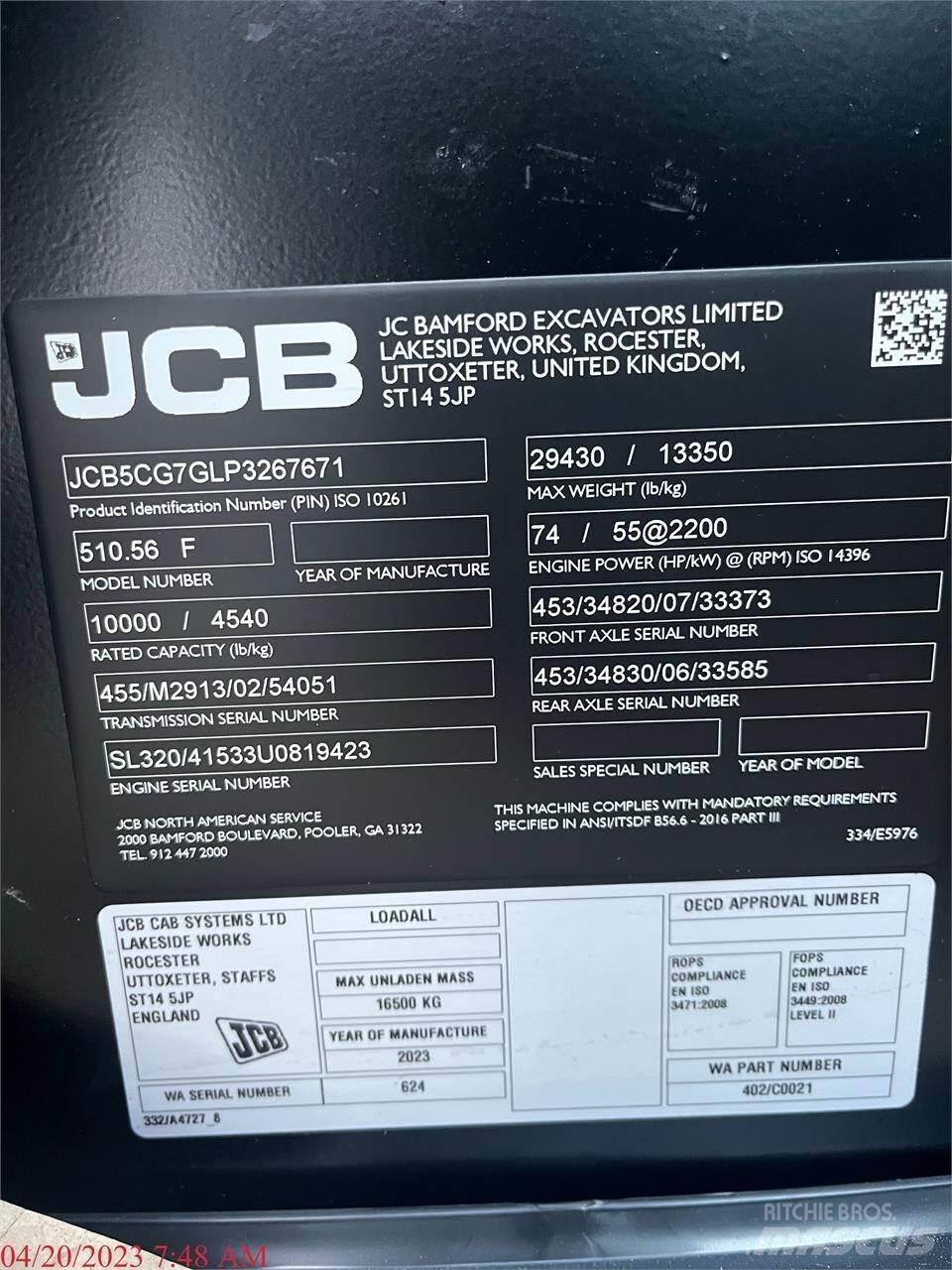 JCB 510-56 Sollevatori telescopici