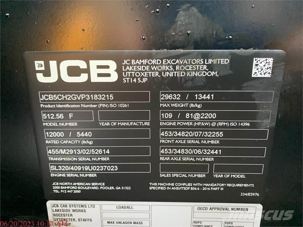 JCB 512-56 Sollevatori telescopici