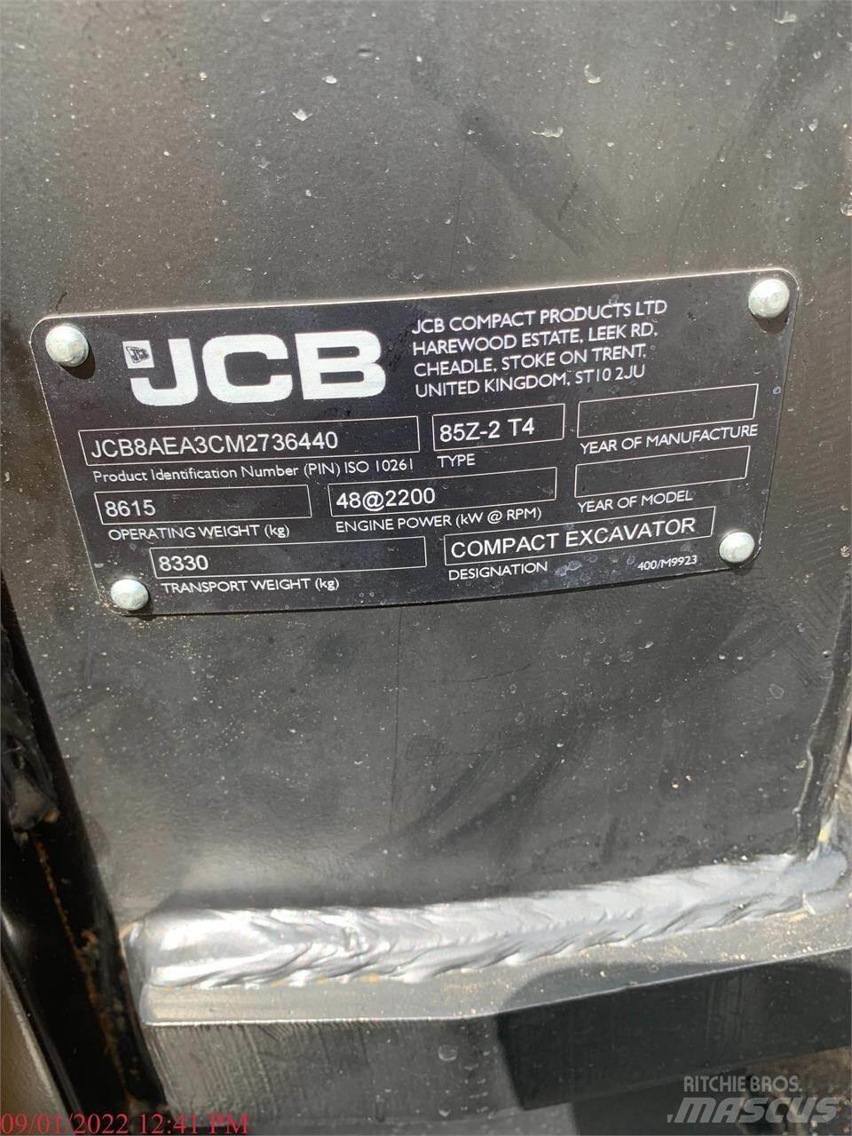JCB 85Z-2 Escavatori cingolati