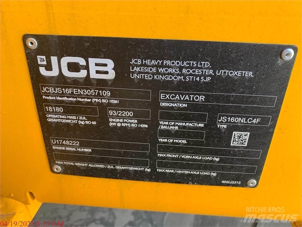 JCB JS160 Escavatori cingolati