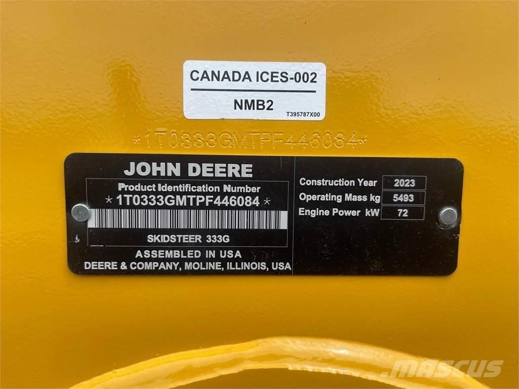 John Deere 333G Skid steer loaders