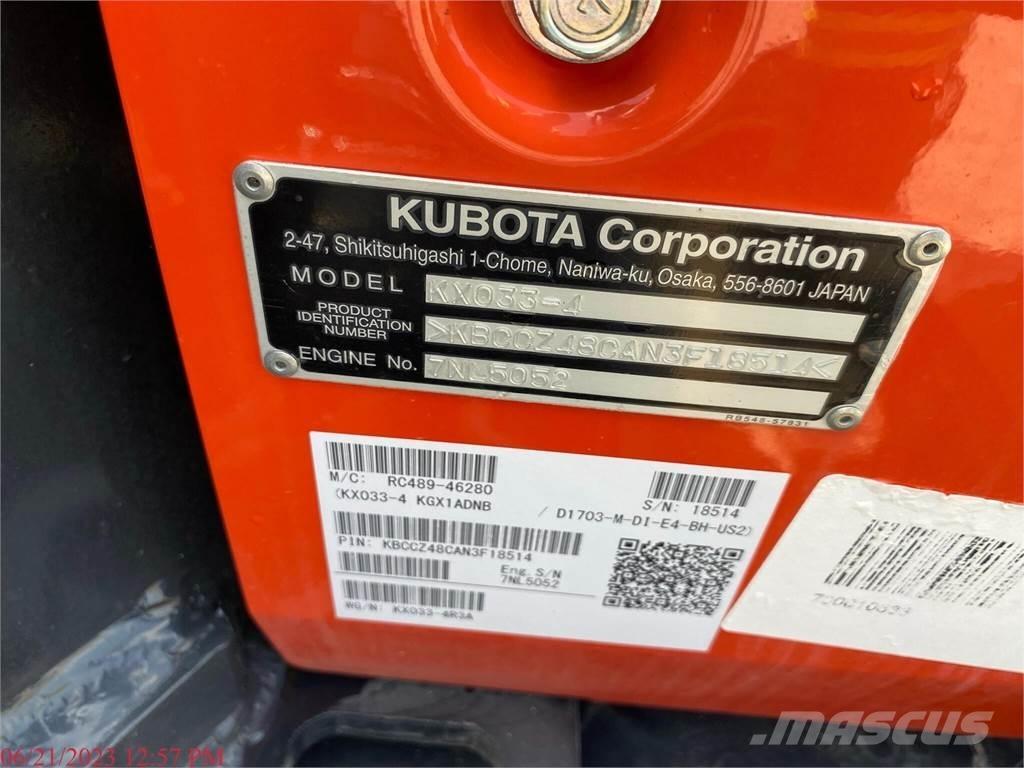 Kubota KX033-4 Miniescavatori
