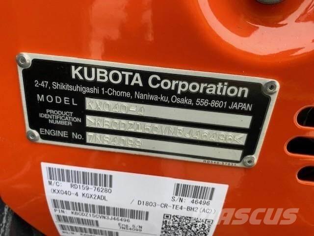 Kubota KX040-4 Miniescavatori
