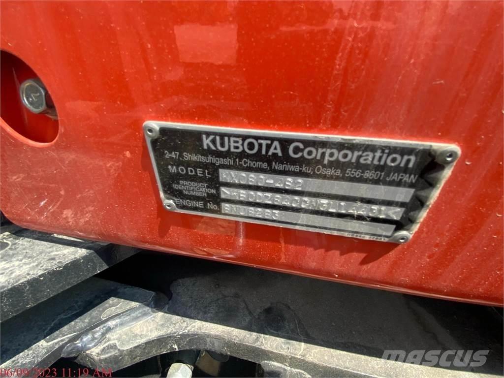 Kubota KX080-4 Escavatori cingolati