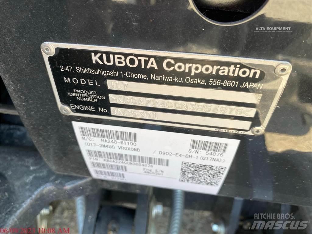 Kubota U17 Miniescavatori