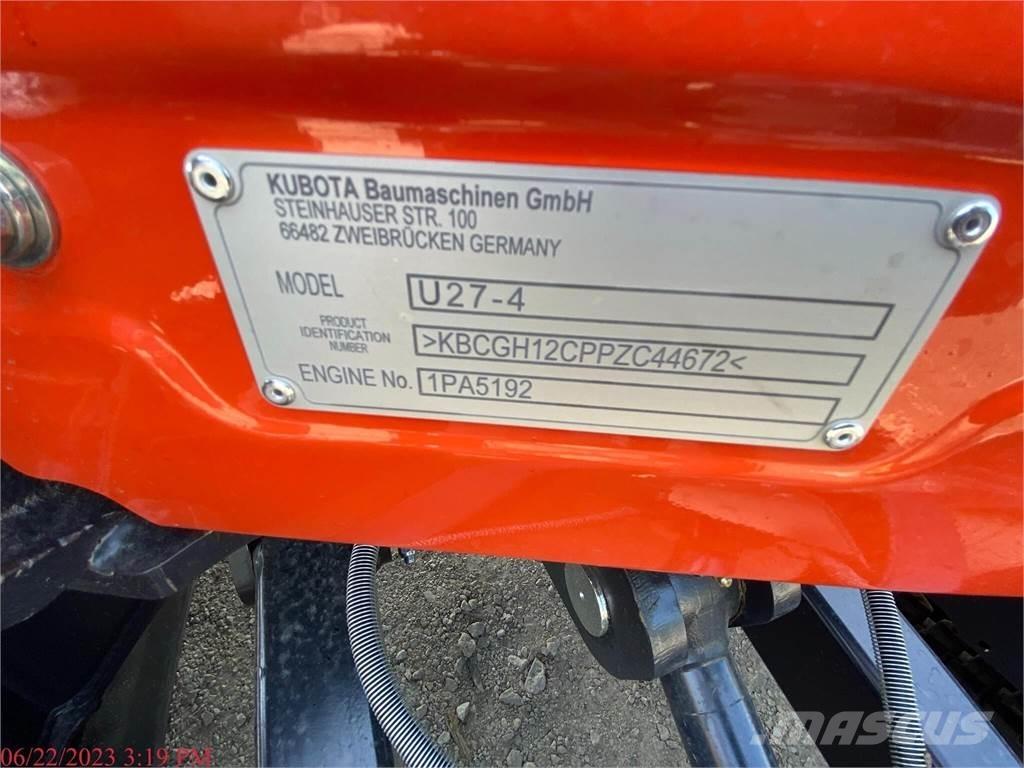Kubota U27-4 Miniescavatori