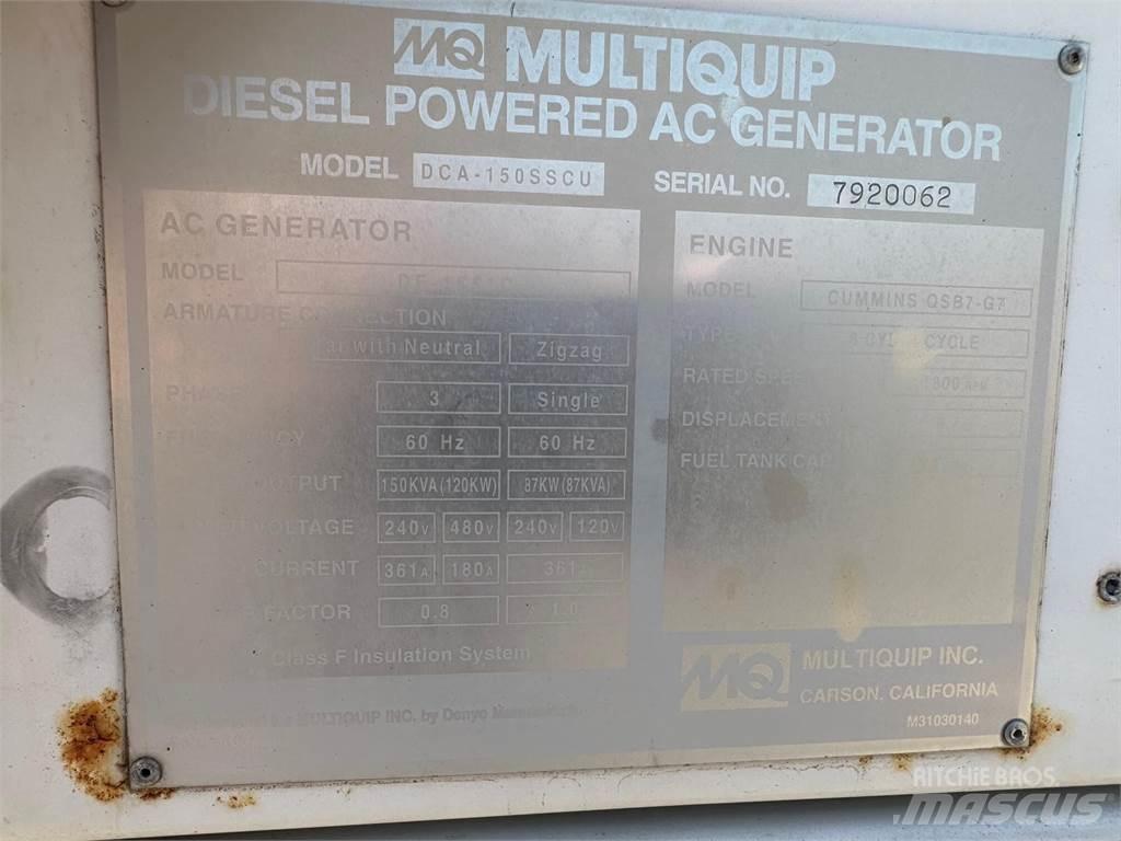 MultiQuip 150 KVA Altri generatori