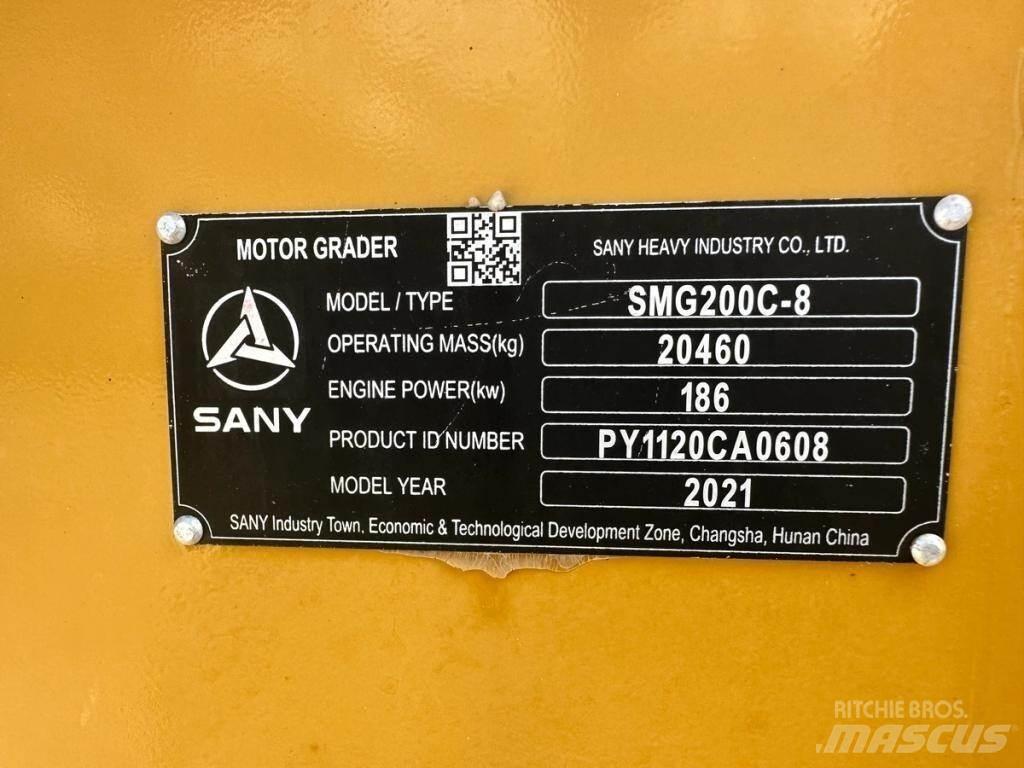 Sany SMG200C-8 Motorgraders