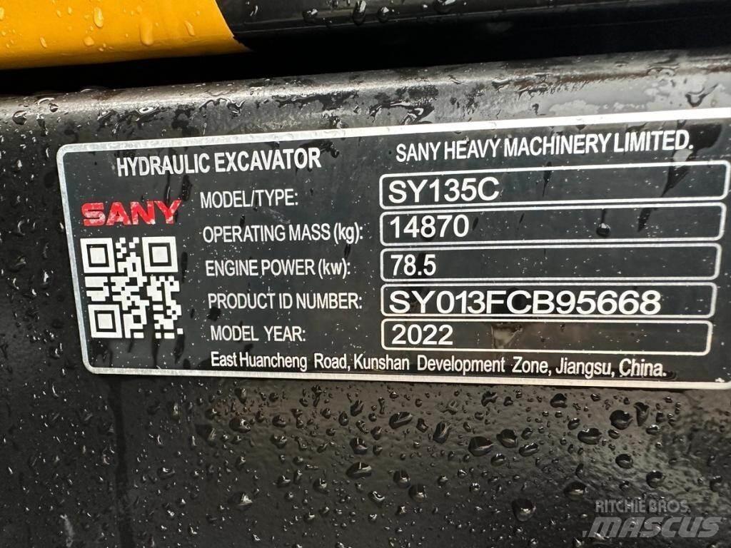 Sany SY135C Escavatori cingolati