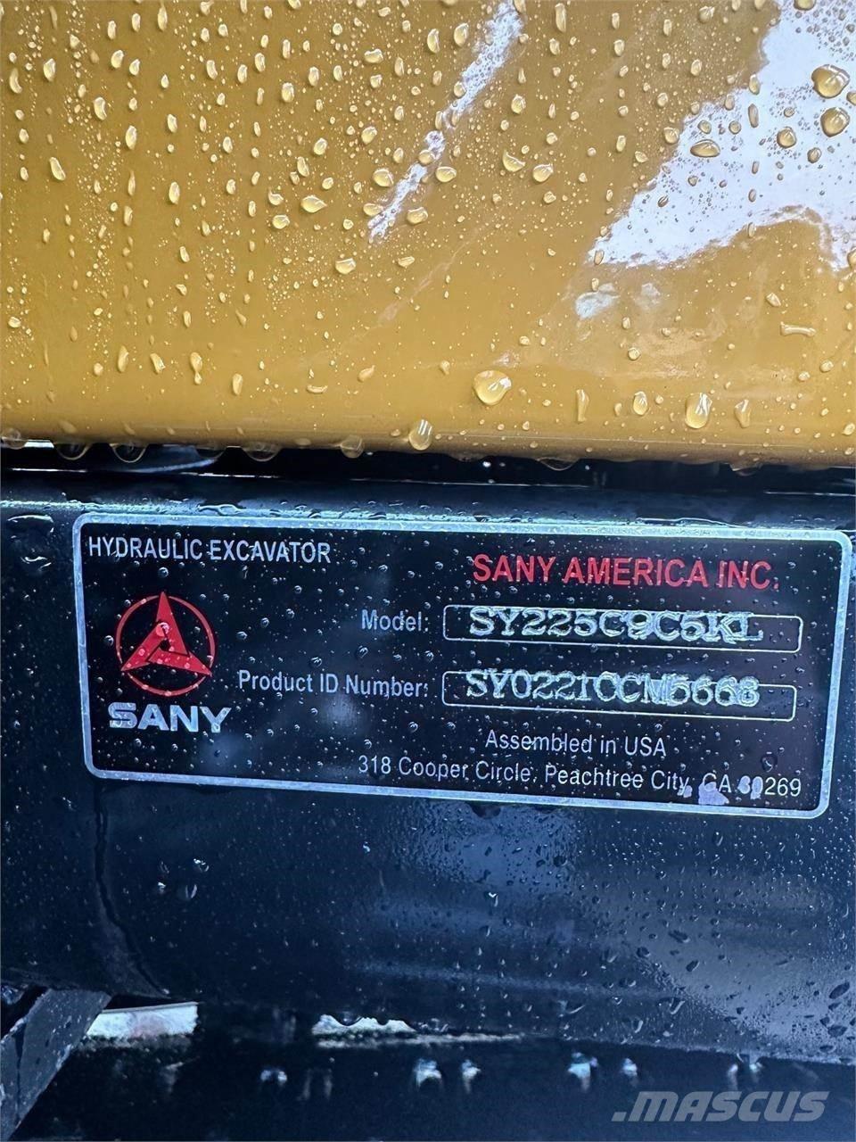 Sany SY225C Escavatori cingolati
