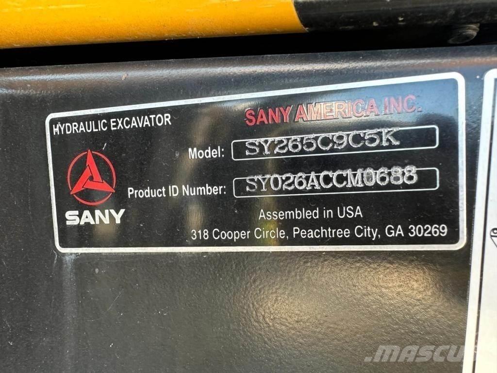 Sany SY265C LC Escavatori cingolati