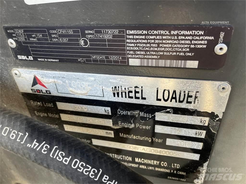 SDLG L938F Pale gommate
