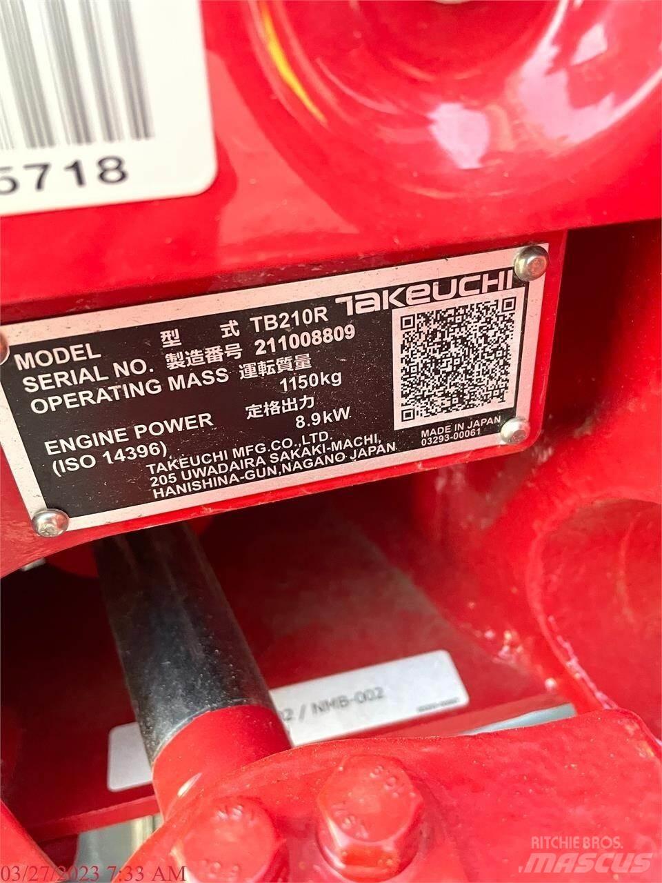 Takeuchi TB210R Miniescavatori