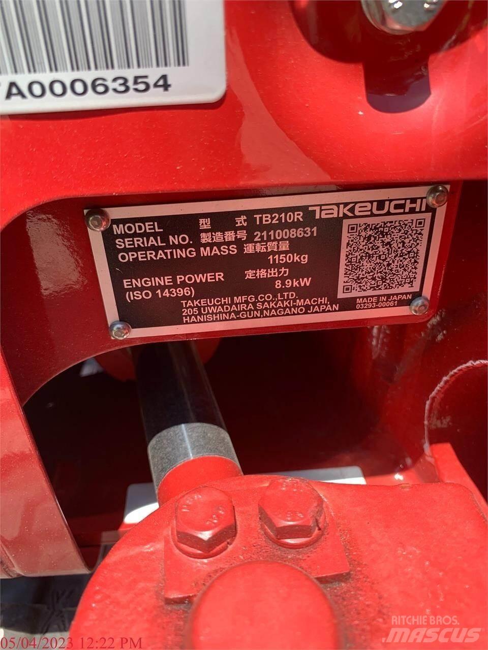 Takeuchi TB210R Miniescavatori