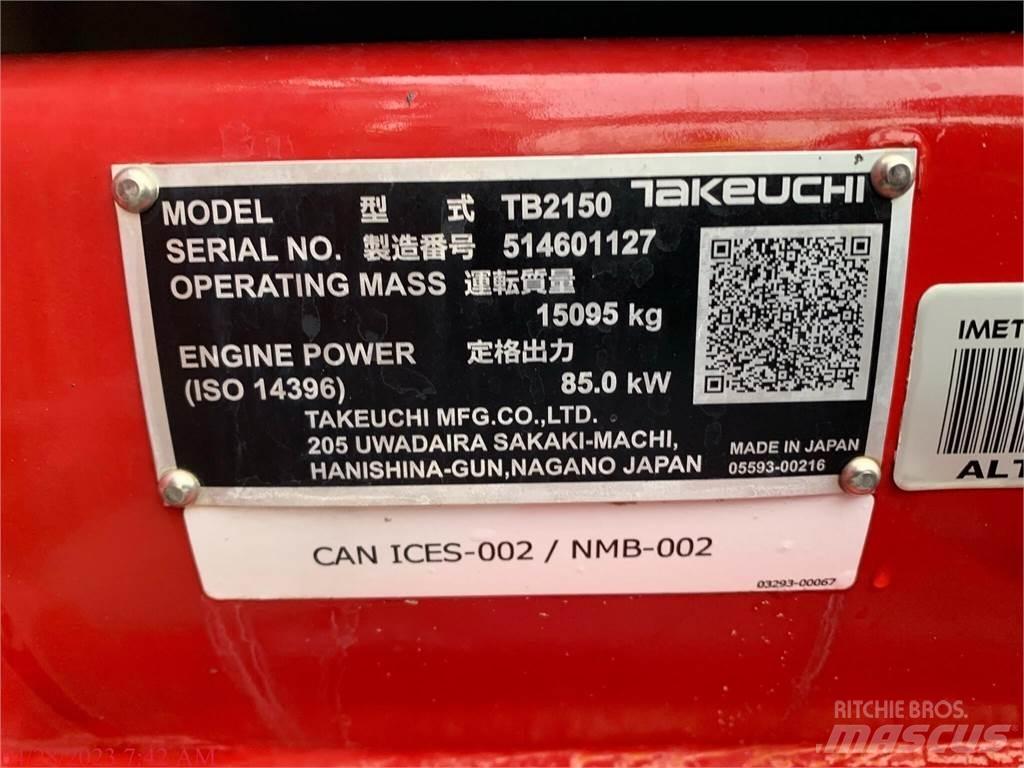 Takeuchi TB2150 Escavatori cingolati