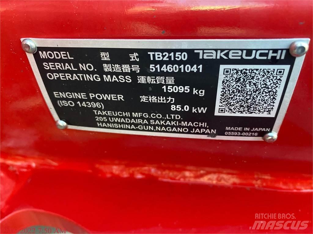 Takeuchi TB2150 Escavatori cingolati