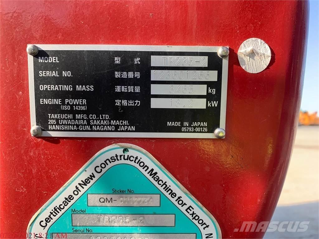 Takeuchi TB235-2 Miniescavatori