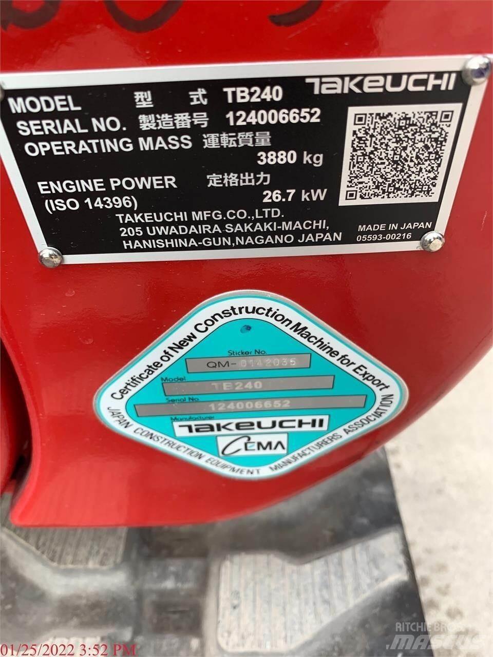 Takeuchi TB240 Miniescavatori