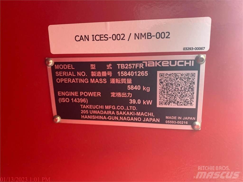 Takeuchi TB257FR Escavatori cingolati